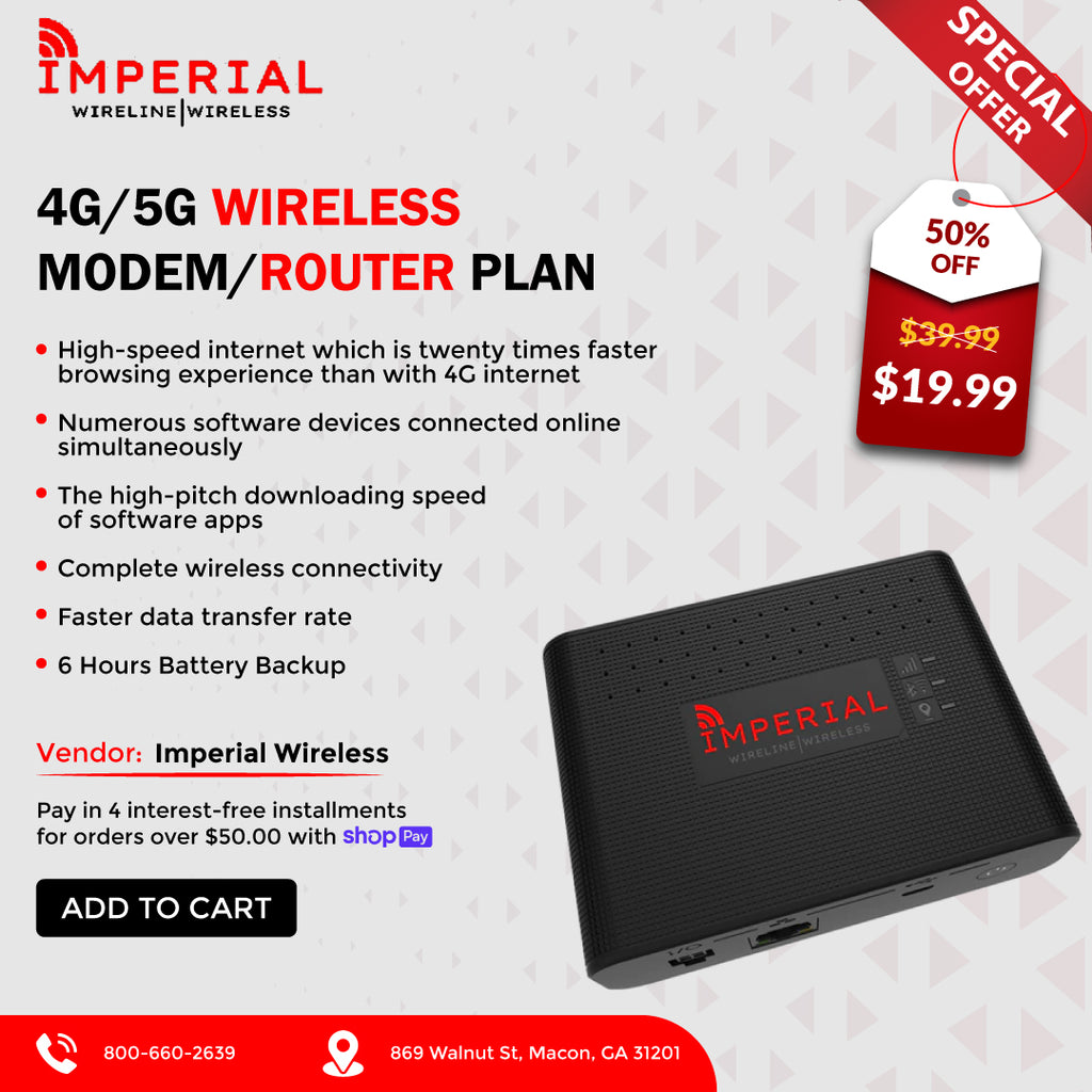 Buy Best 5G Wireless Modem & 5G- Imperial Wireless