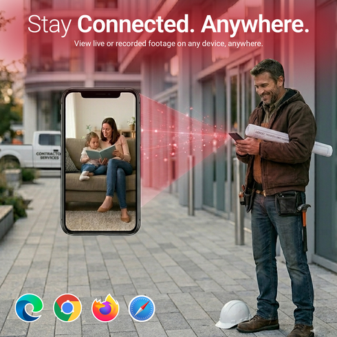 Smart 6MP Outdoor Security Camera with Perimeter Protection