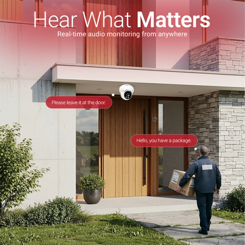Smart 6MP Outdoor Security Camera with Perimeter Protection