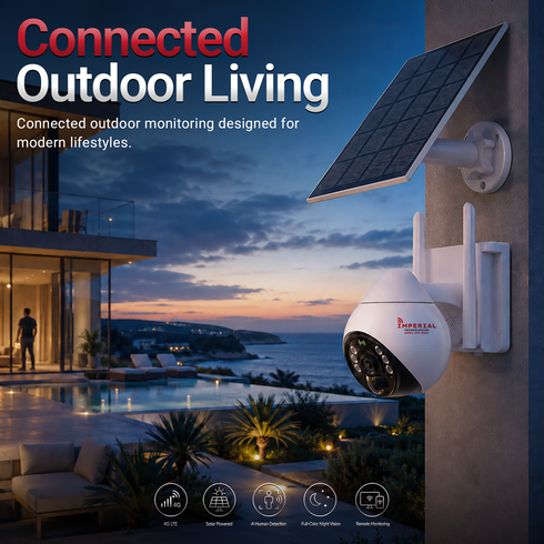 Imperial 4G LTE Wireless Security Camera Human Tracking Two-Way Audio
