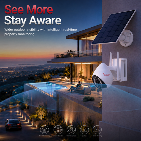 Imperial 4G LTE Wireless Security Camera Human Tracking Two-Way Audio