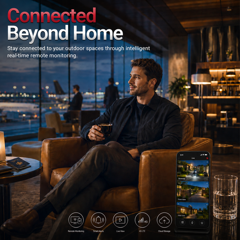 Imperial 4G LTE Wireless Security Camera Human Tracking Two-Way Audio
