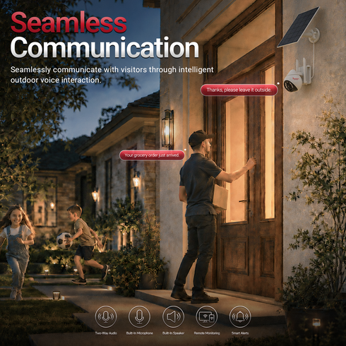 Imperial 4G LTE Wireless Security Camera Human Tracking Two-Way Audio
