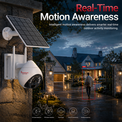 Imperial 4G LTE Wireless Security Camera Human Tracking Two-Way Audio