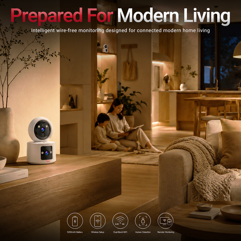 Imperial Dual Band WiFi PTZ Security Camera Motion Detection