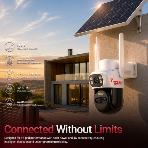 Imperial 4G LTE Security Camera AI Human Detection Night Vision