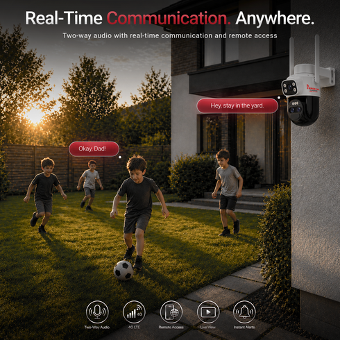 Imperial 4G LTE Security Camera AI Human Detection Night Vision