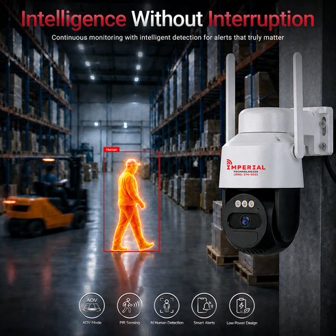 Imperial 4G LTE Security Camera Battery Powered Night Vision