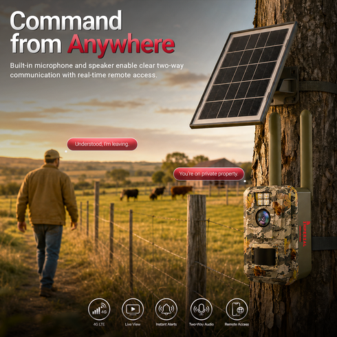 Imperial 4G LTE Solar Security Camera AI Detection Night Vision